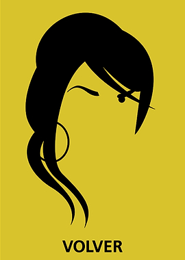 Minimalist Woman Portrait with Text