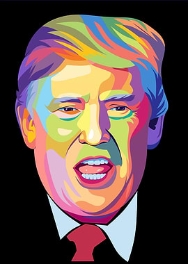 Donald Trump Pop Art Portrait