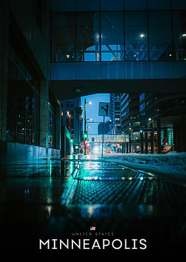 Minneapolis Cityscape at Night