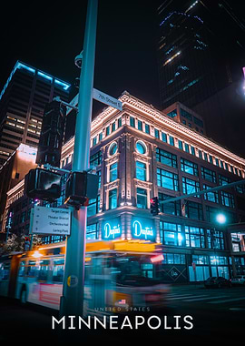 Minneapolis Cityscape at Night