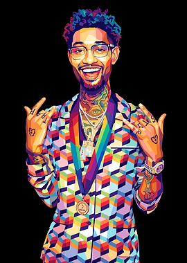Pop Art Portrait of PnB Rock