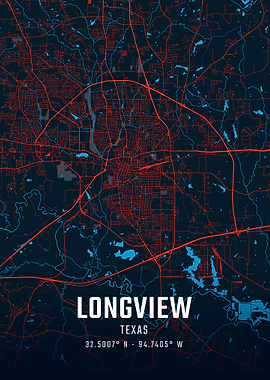 Longview Texas City Map