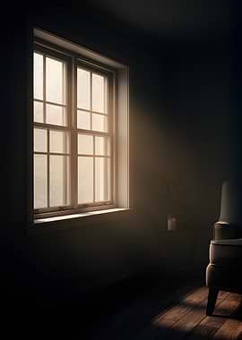 Sunlight streaming through a window