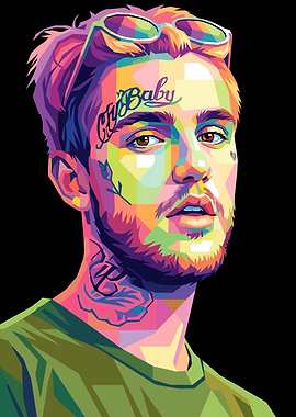Pop Art Portrait of Lil Peep