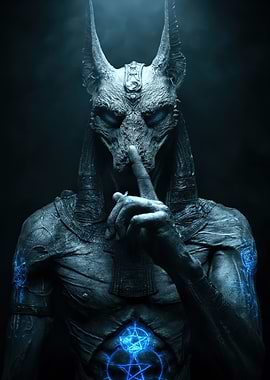 Anubis with Shushing Finger