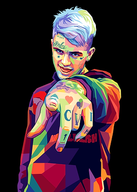 Pop Art Portrait of Lil Peep