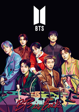BTS Pop Art Portrait