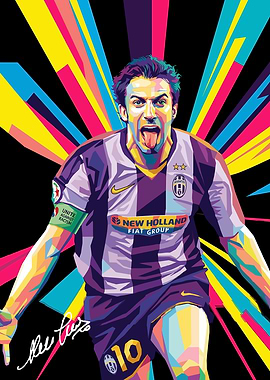 Alessandro Del Piero Pop Art