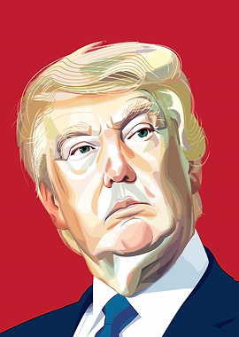 Donald Trump Pop Art Portrait