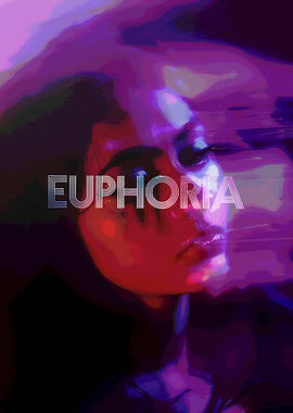 Euphoria Portrait with Glitch Effect