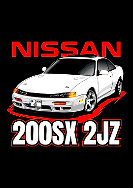 Nissan 200SX 2JZ Car Art