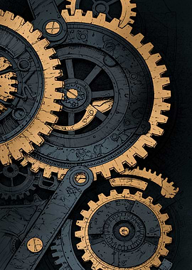 Steampunk Gears and Mechanisms