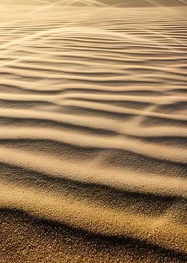 Desert Sand Dunes at Sunset