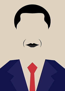 Minimalist Obama Portrait