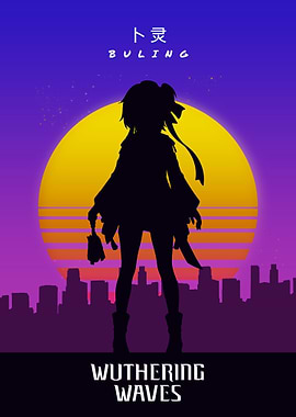 Wuthering Waves Buling Silhouette Poster