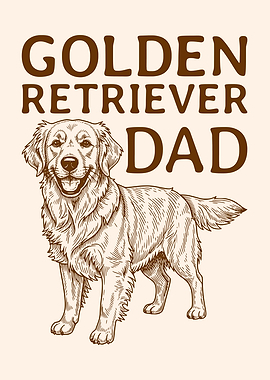 Golden Retriever Dad Dog Lover Father