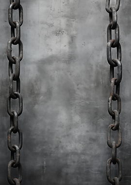 Heavy Metal Chains on Wall