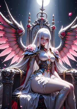 Angel Queen on Throne