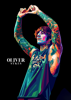 Oliver Sykes Pop Art Portrait