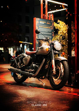 Royal Enfield Classic 350 Motorcycle Poster