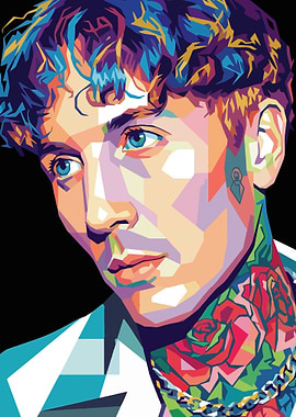 Pop Art Portrait of Oli Sykes