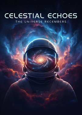 Astronaut Reflecting the Cosmos - Astronaut Galaxy Space Nebula