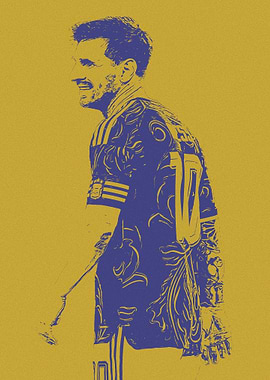 Lionel Messi Pop Art Portrait