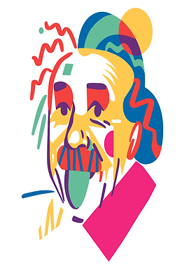 Abstract Portrait of Albert Einstein