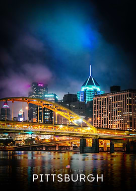 Pittsburgh Cityscape at Night