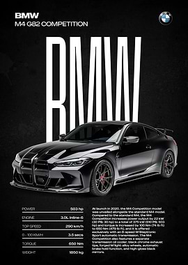 BMW M4 G82 Competition Car