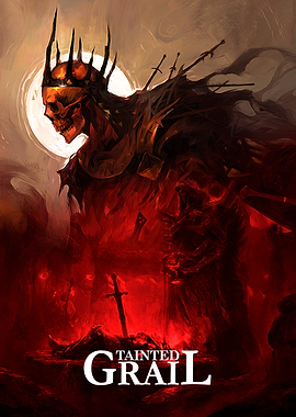 Tainted Grail Skull King Artwork