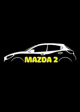 Mazda 2 Car Silhouette