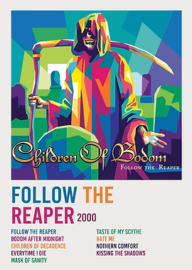 Children of Bodom Follow the Reaper Pop Art