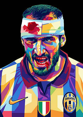 Giorgio Chiellini Pop Art Portrait