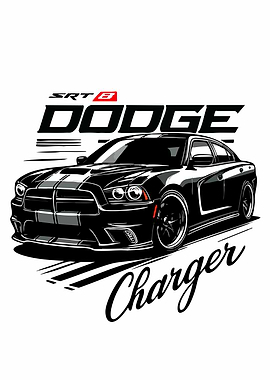 Dodge Charger SRT 8 Car Art