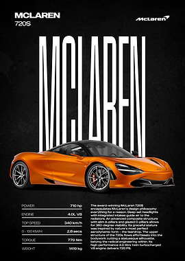 McLaren 720S Poster