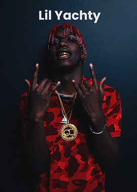 Lil Yachty with Gold Grillz