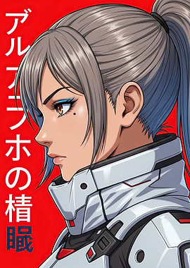 Anime Woman in Sci-Fi Armor