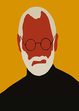 Minimalist Portrait of Bill Gate