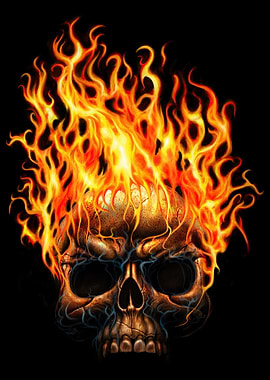 Flamin' Skull