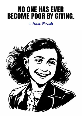 Anne Frank Quote Illustration