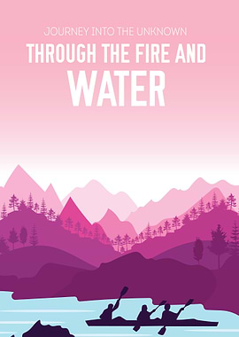 Kayaking through mountains