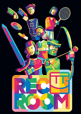 Rec Room Characters in Pop Art Style