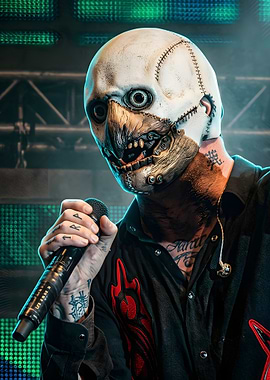 Heavy Metal Musician in Mask Slipknot Corey Taylor