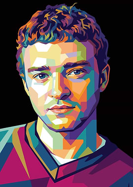 Justin Timberlake Pop Art Portrait