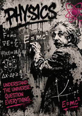 Einstein Physics Graffiti