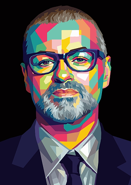 Pop Art Portrait of George Michael