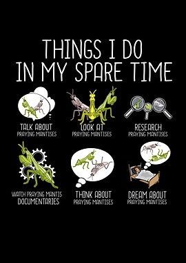 Praying Mantis Lover Kids Funny Insects Praying Mantis