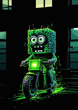 Minecraft Green Pixel