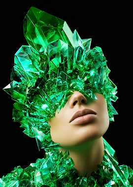 Woman with Crystal Headdress